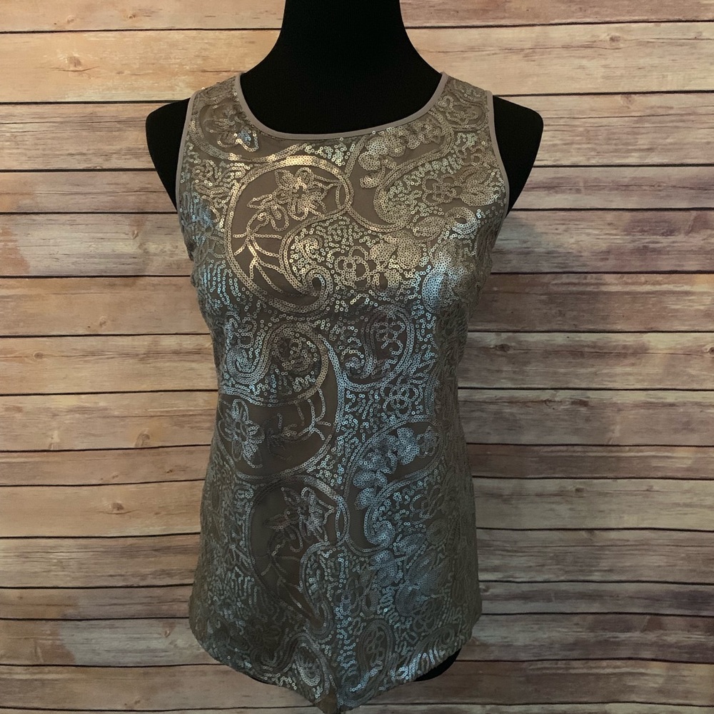Banana Republic sequin embellished tank